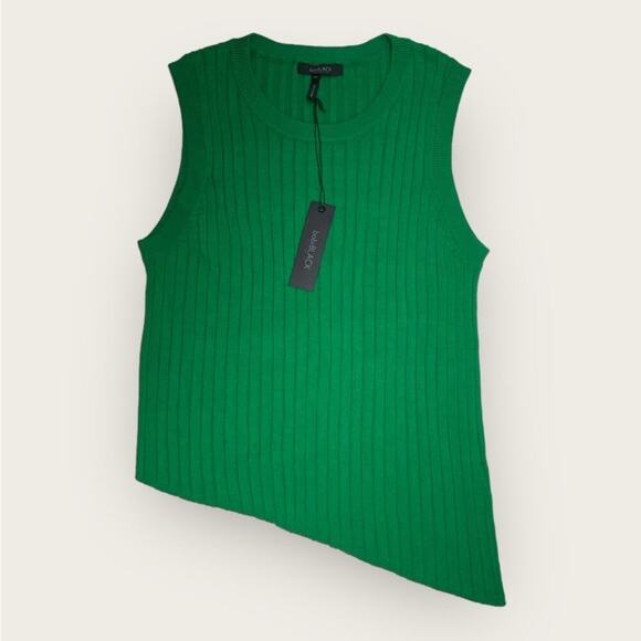 NWT | Bobi Black Los Angeles | Slanted Ribbed Tank Top | Green | XS - Picture 2 of 9